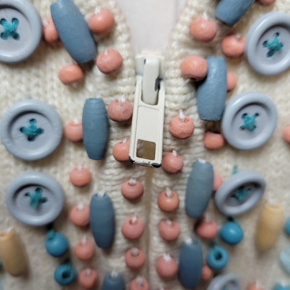 Storybook Knits Coastal Cardigan / Beach Swim Coverup Size Large - Picture 10 of 13